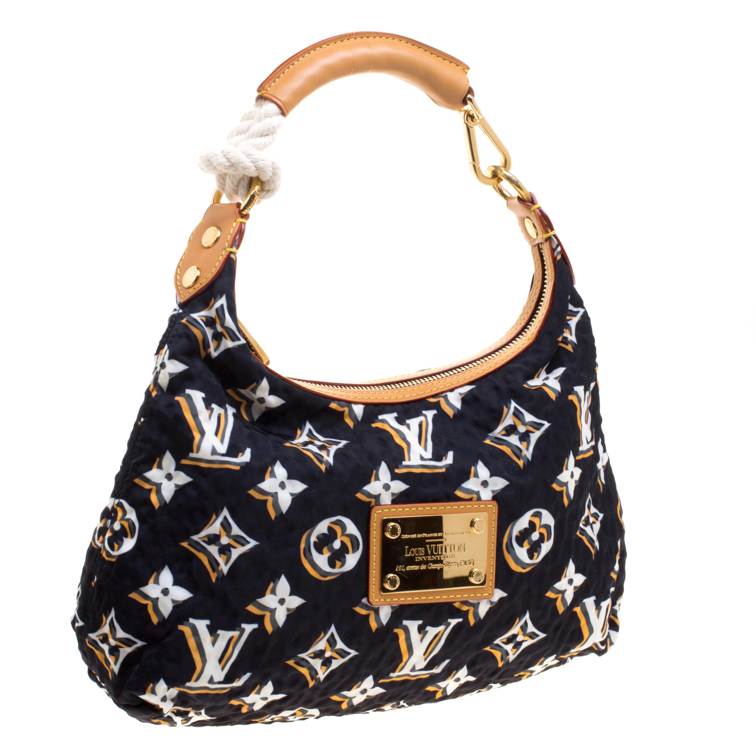 Louis Vuitton Navy Blue Monogram Fabric Limited Edition Bulles PM Bag 1
