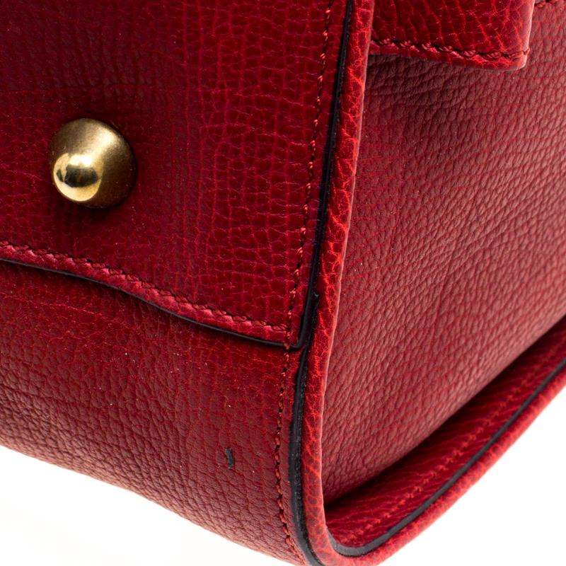 Chloé Red Leather Aurore Satchel 3