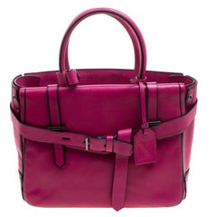 Reed Krakoff Magenta Leather Boxer Tote
