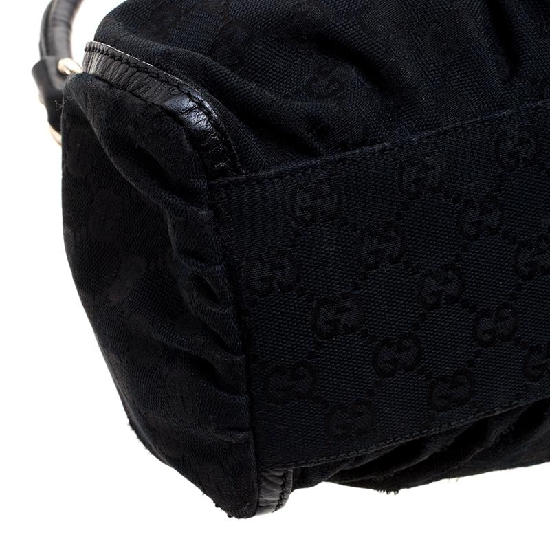 Gucci Black GG Canvas Small D Ring Shoulder Bag 7