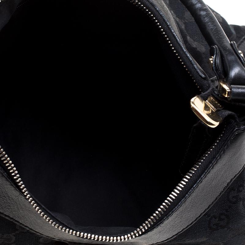 Gucci Black GG Canvas Small D Ring Shoulder Bag 3