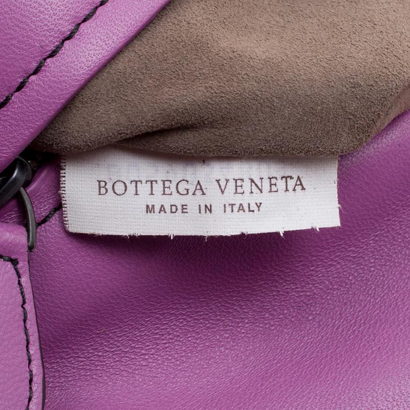 Bottega Veneta Purple Leather Front Pocket Crossbody Bag 1