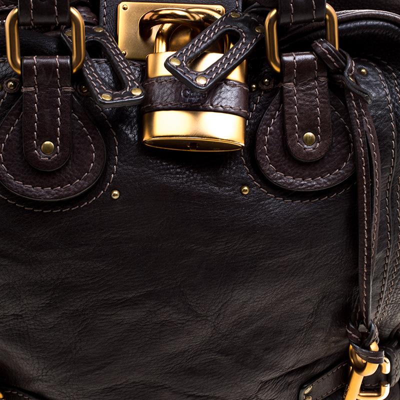 Chloe Black Leather Large Zip Paddington Satchel 4
