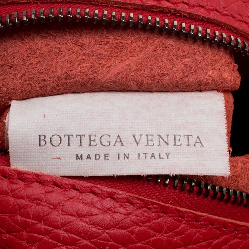 Bottega Veneta Red Perforated Leather Campana Hobo 1