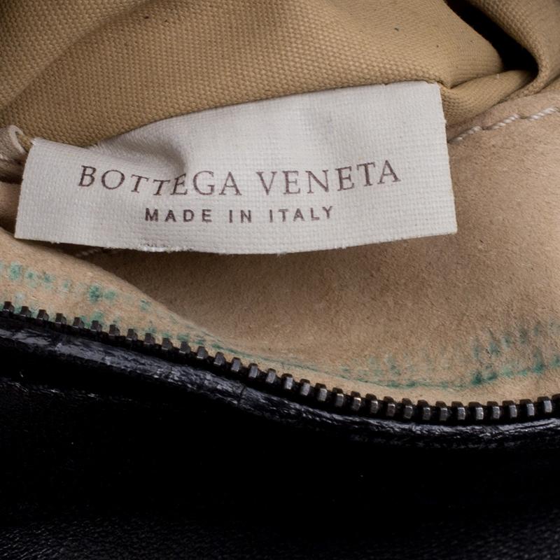 Bottega Veneta Black Intrecciato Leather Braided Handle Flap Shoulder Bag 8