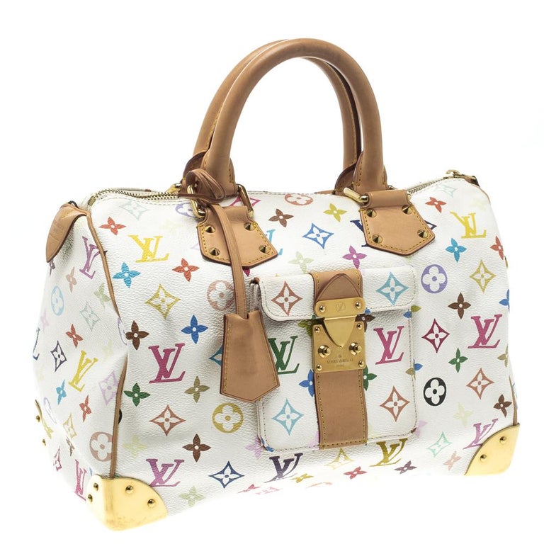 Louis Vuitton Speedy Handbag Monogram Multicolor 30 At 1stdibs