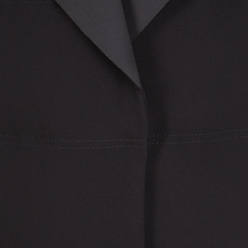 Balenciaga Black Gilet Zip Front Sleeveless Long Jacket S 2