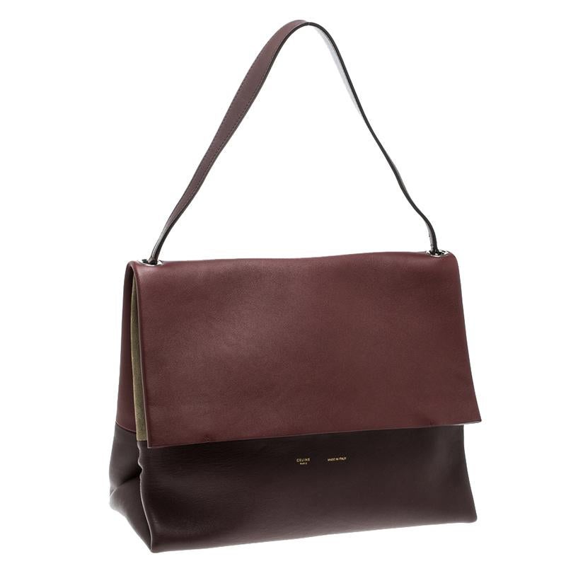 Celine Tricolor Leather and Suede All Soft Tote 4
