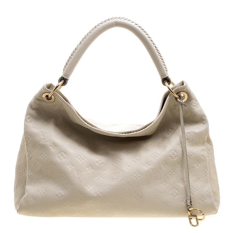 Louis Vuitton Neige Monogram Empreinte Leather Artsy MM Bag at 1stDibs