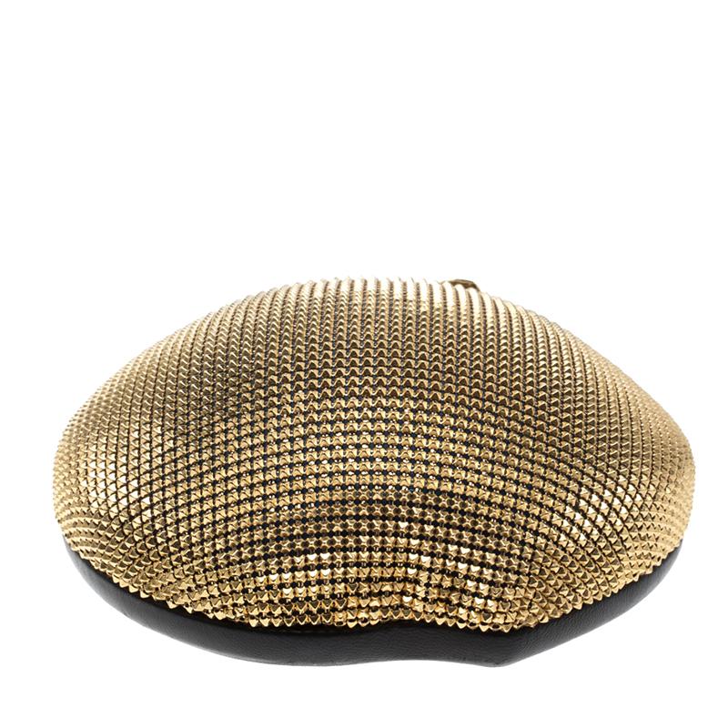 Nicolas Theil MailCoat Metal Gold Plated Apple Clutch 2