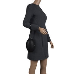 Nicolas Theil Black Net Leather Egg Clutch