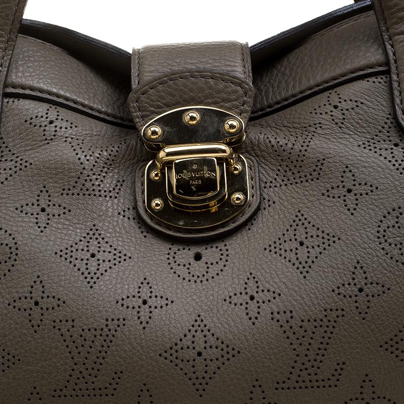Louis Vuitton Taupe Monogram Mahina Leather Cirrus PM Bag 1