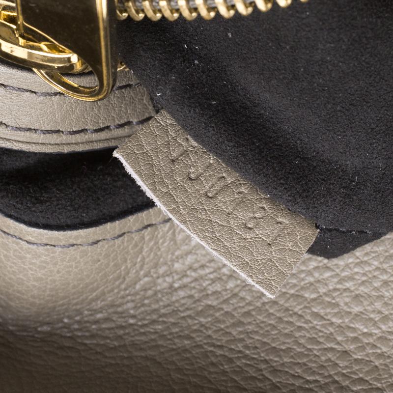 Louis Vuitton Taupe Monogram Mahina Leather Cirrus PM Bag 6