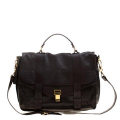 Proenza Schouler Brown Leather Large PS1 Top Handle Bag