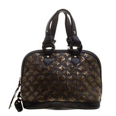 Louis Vuitton Black Monogram Canvas Limited Edition Eclipse Alma Bag