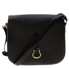 Louis Vuitton Black Epi Leather Saint Cloud MM Bag