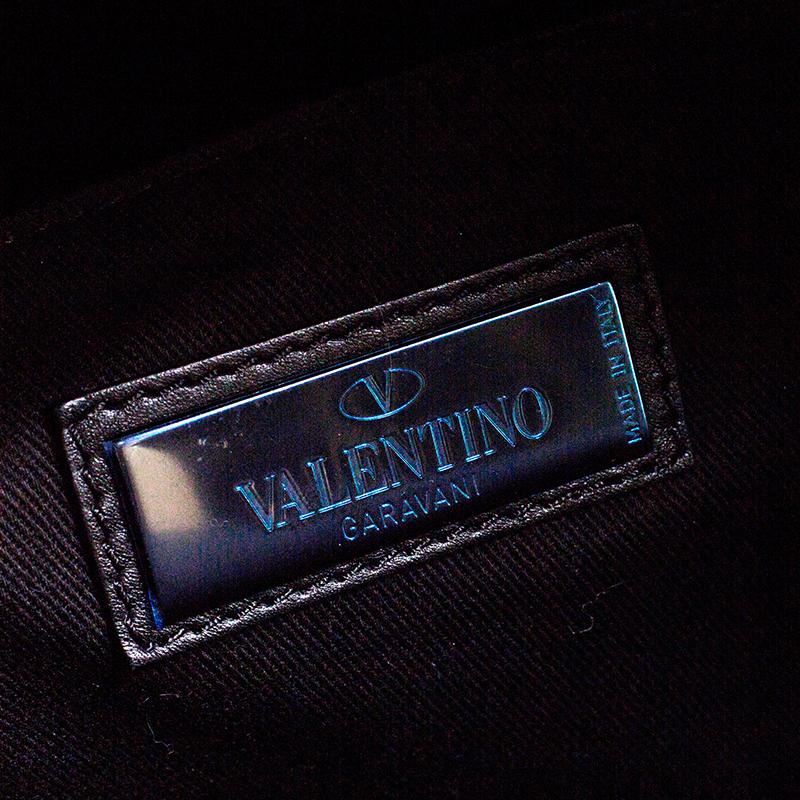 Valentino Black Leather Rockstud Backpack 3