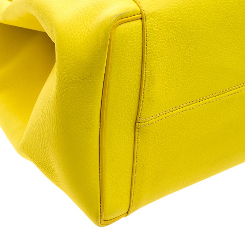 Women's Victoria Beckham Yellow Leather Quincy Tote