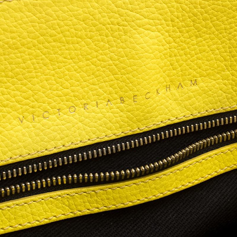 Victoria Beckham Yellow Leather Quincy Tote 5