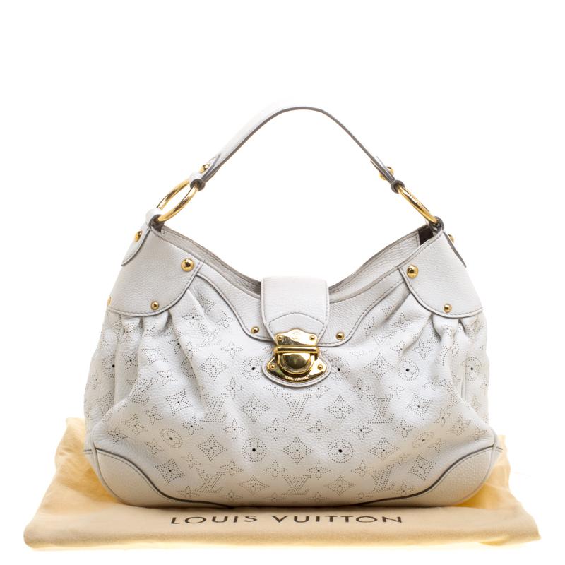 Louis Vuitton White Monogram Mahina Leather Solar PM Bag 4