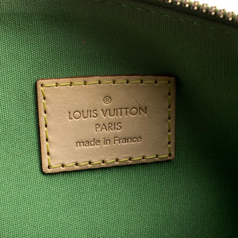 Women's Louis Vuitton Vert Tonic Monogram Vernis Alma GM Bag
