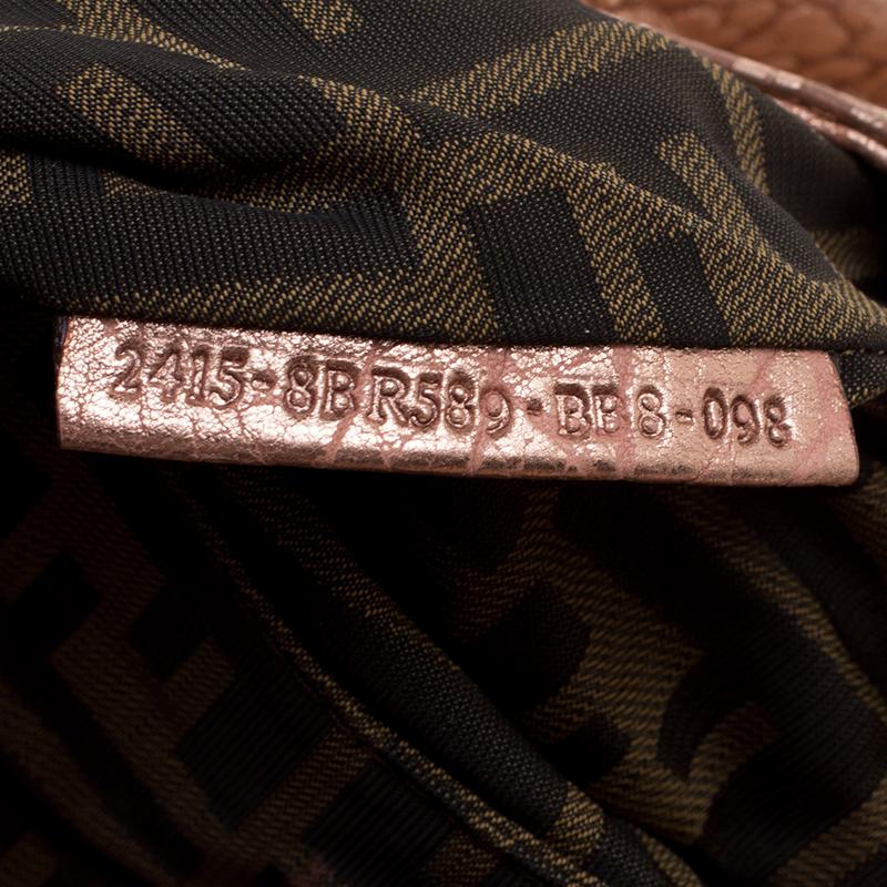 Fendi Bronze Leather Baby Spy Bag In Excellent Condition In Dubai, Al Qouz 2