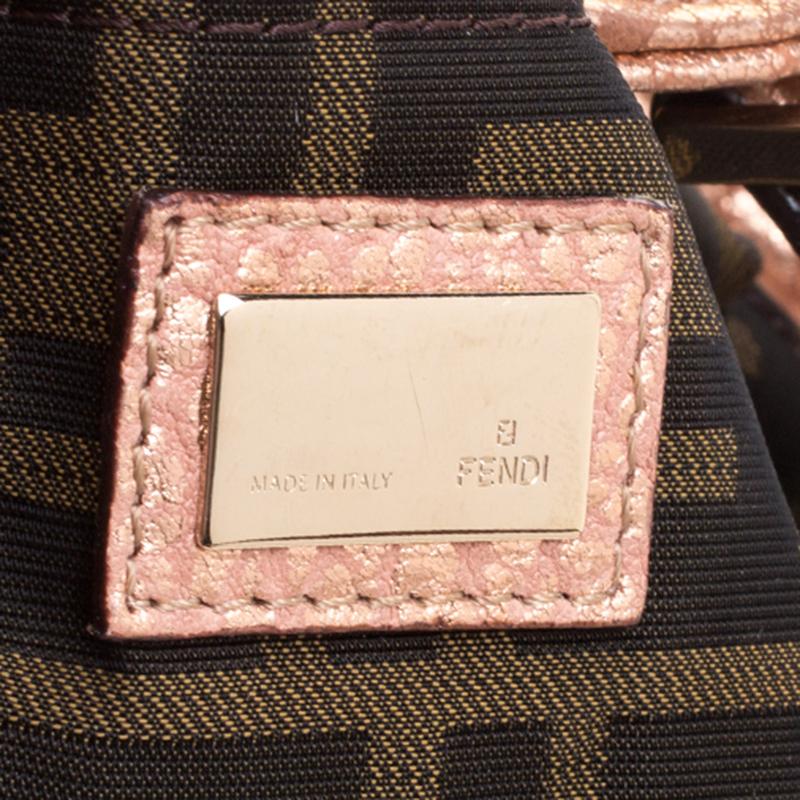 Fendi Bronze Leather Baby Spy Bag 5