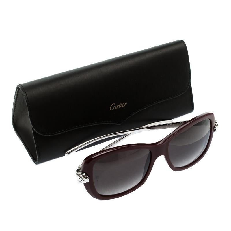 Cartier Red Panthère De Cartier Sunglasses In Good Condition In Dubai, Al Qouz 2