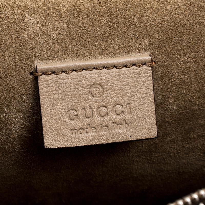 Gucci Beige GG Supreme Canvas Medium Dionysus Embroidered Shoulder Bag 4