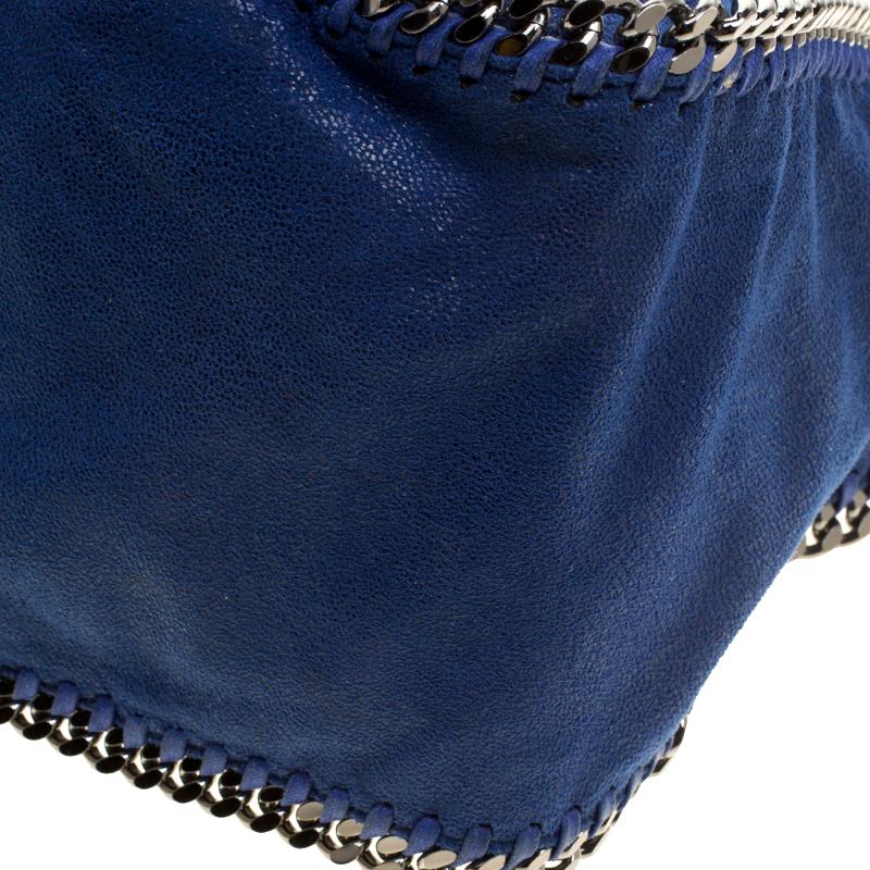 Stella McCartney Blue Faux Leather Falabella Hobo 2