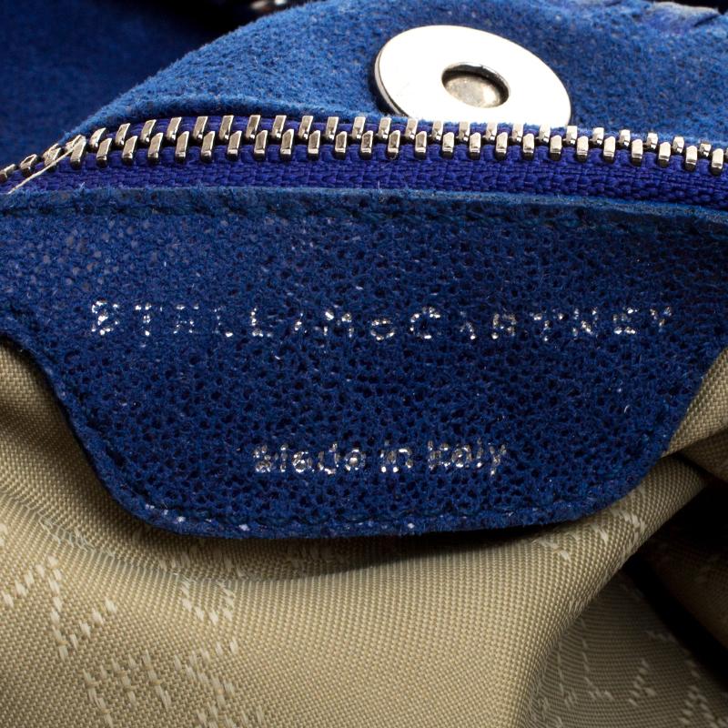 Stella McCartney Blue Faux Leather Falabella Hobo 6