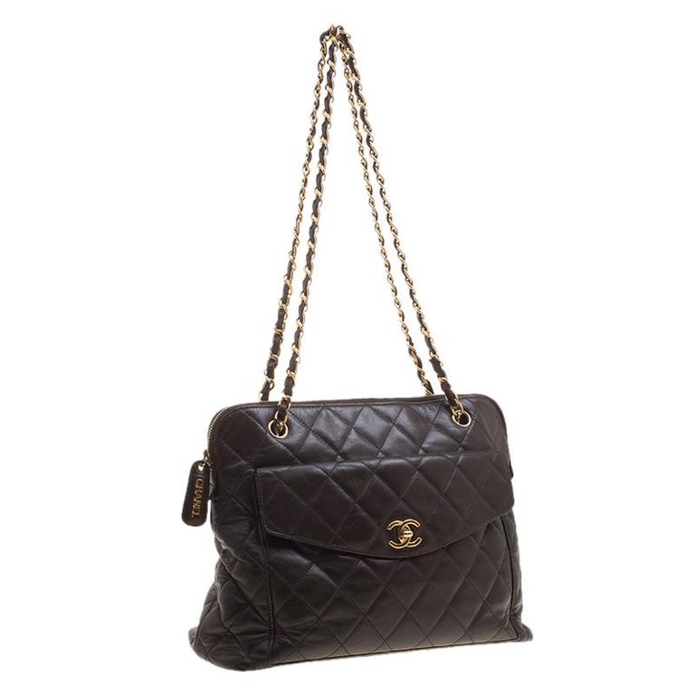 Chanel Classic GM double flap bag in black caviar leather with SHW -  DOWNTOWN UPTOWN Genève