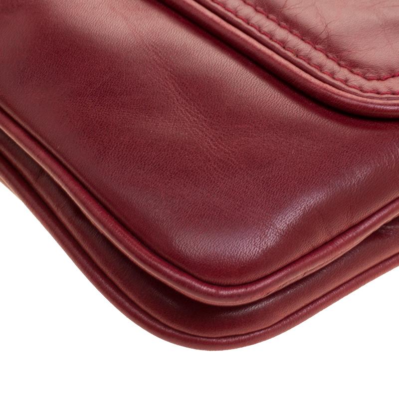 Givenchy Red Leather Logo Shoulder bag 5
