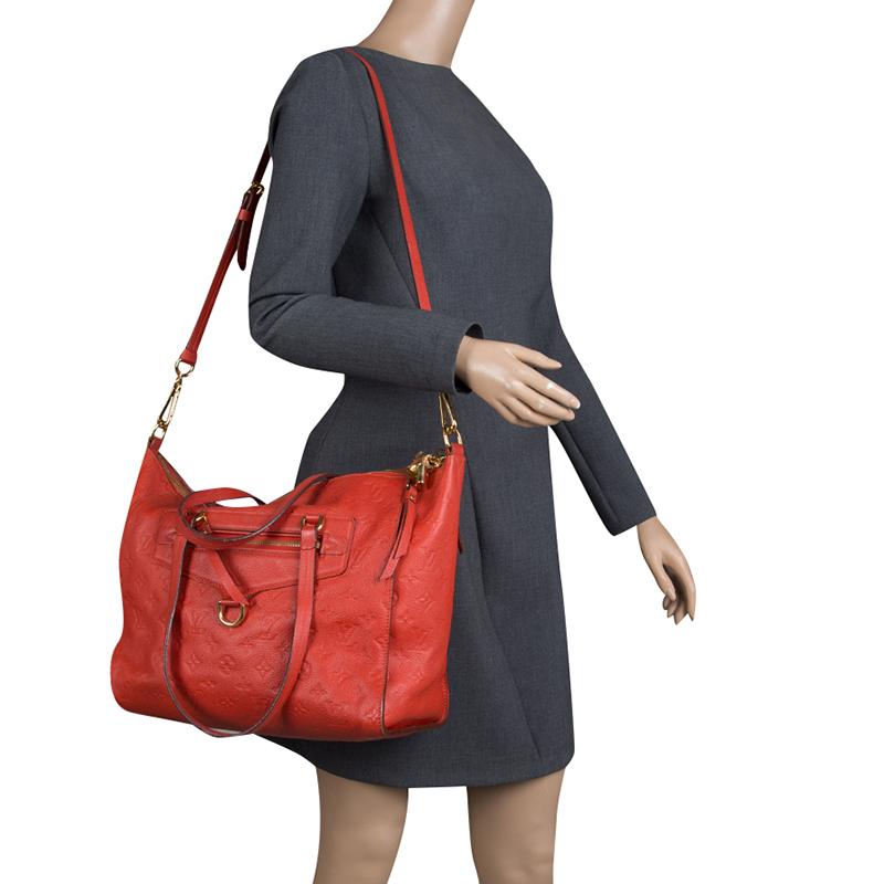 Louis Vuitton Orient Monogram Empreinte Leather Lumineuse PM Bag In Good Condition In Dubai, Al Qouz 2