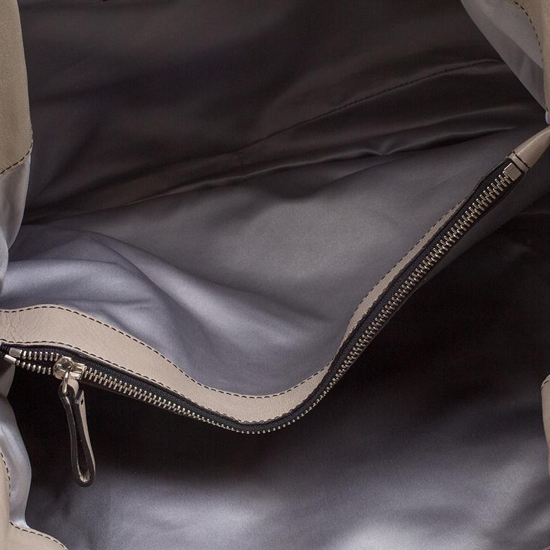 Valentino Beige Leather Pearl Embellished Hobo 3