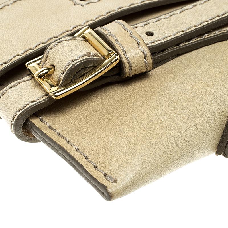 Burberry Beige Leather Pochette Shoulder Bag 8