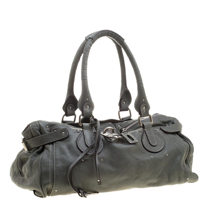 Chloe Mousse Leather Oversized Paddington Satchel 3