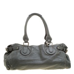 Chloe Mousse Leather Oversized Paddington Satchel