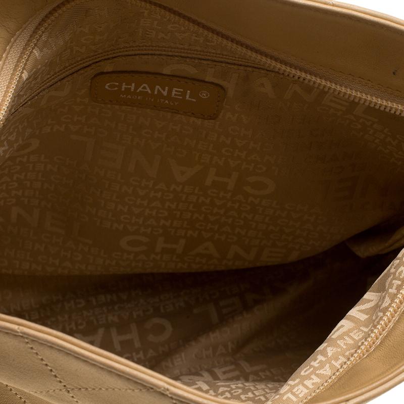 Chanel Beige Leather CC Pocket Tote 7