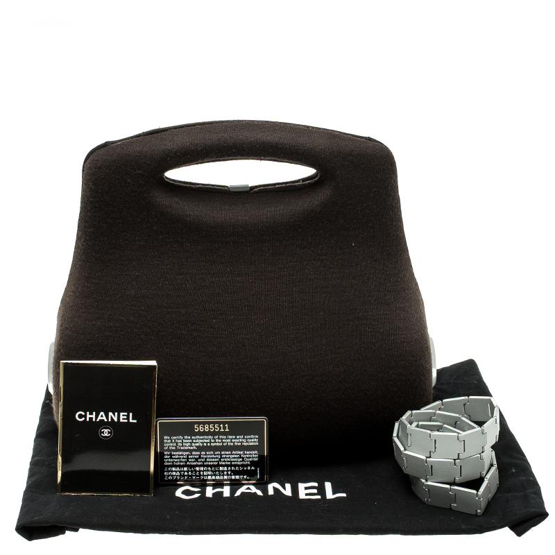 Chanel Brown Cotton Limited Edition Butt Hard Case 5