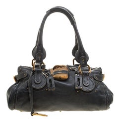 Chloe Black Leather Medium Paddington Satchel