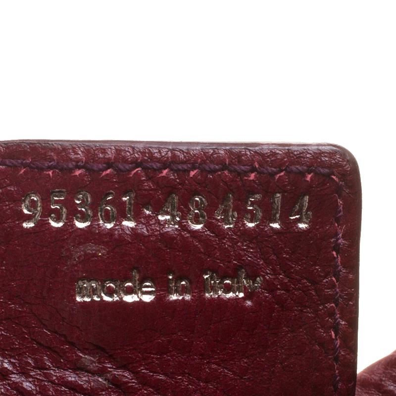 Saint Laurent Paris Burgundy Leather Mombasa Hobo 5