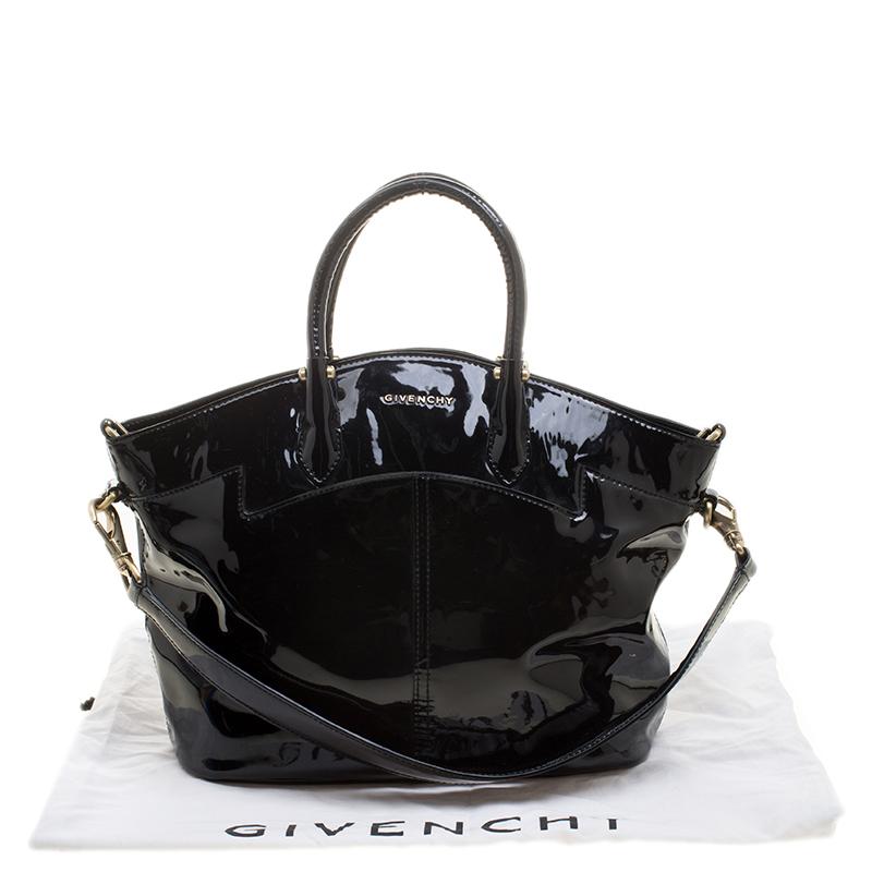 Givenchy Black Patent Leather Tote 2