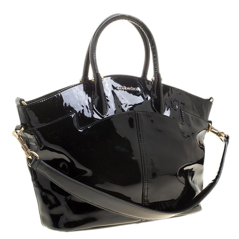 Givenchy Black Patent Leather Tote 4