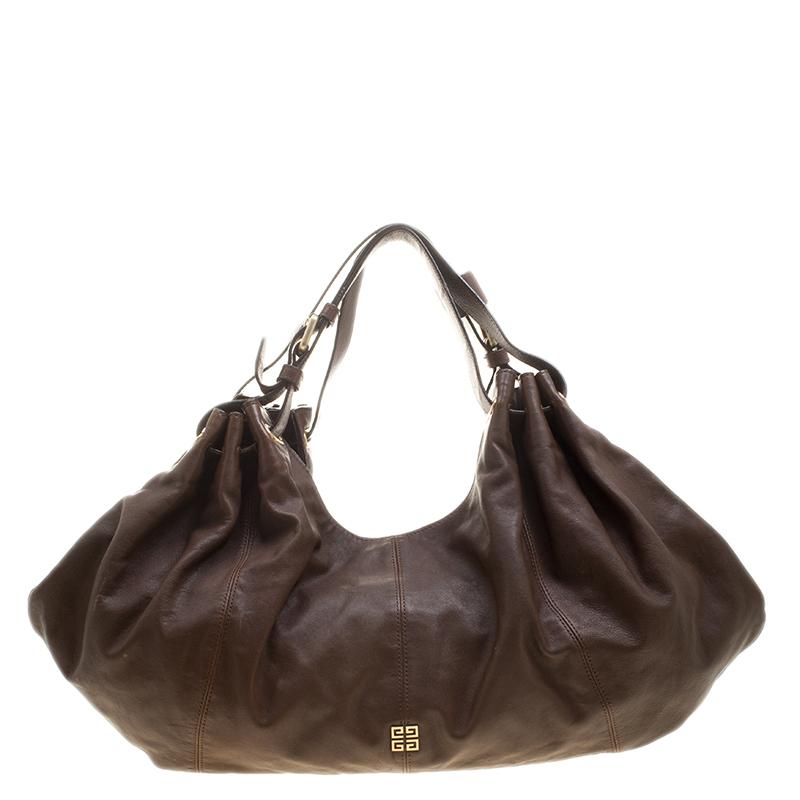 Givenchy Brown Leather Hobo
