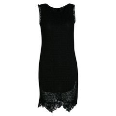 Dolce and Gabbana Black Lace Sleeveless Dress M