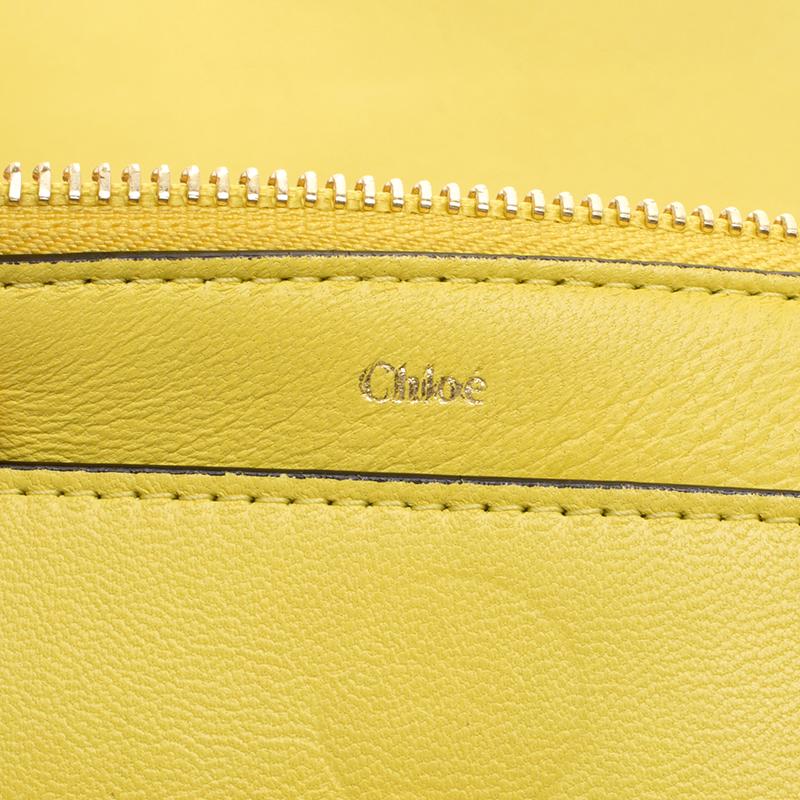 Chloe Yellow Leather Frame Bow Shoulder Bag 5