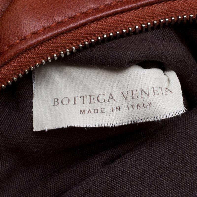 Bottega Veneta Copper Intrecciato Leather Shoulder Bag 2