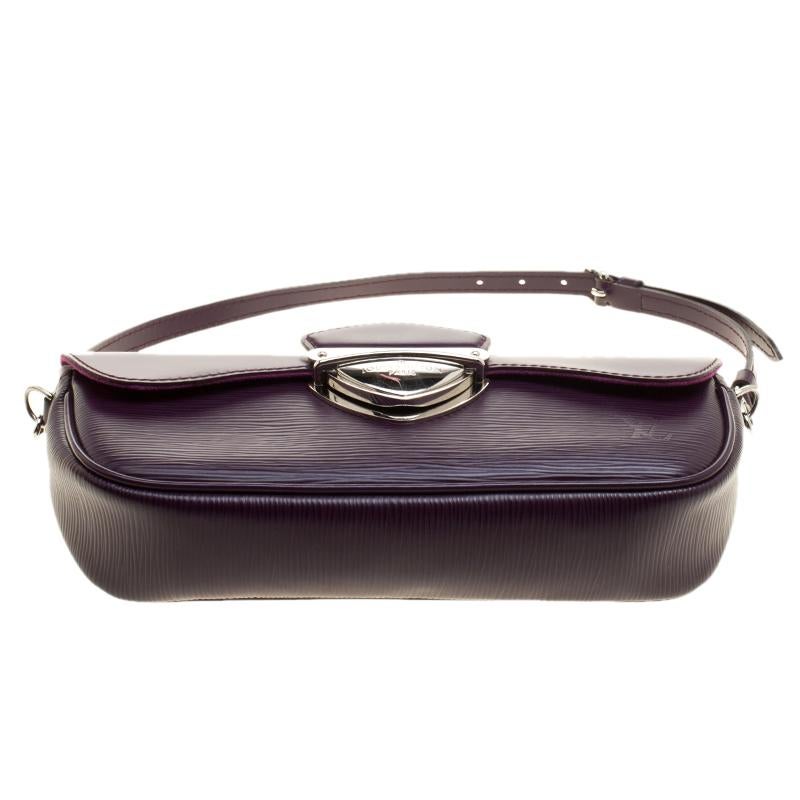 Louis Vuitton Cassis Epi Leather Montaigne Clutch Bag 2