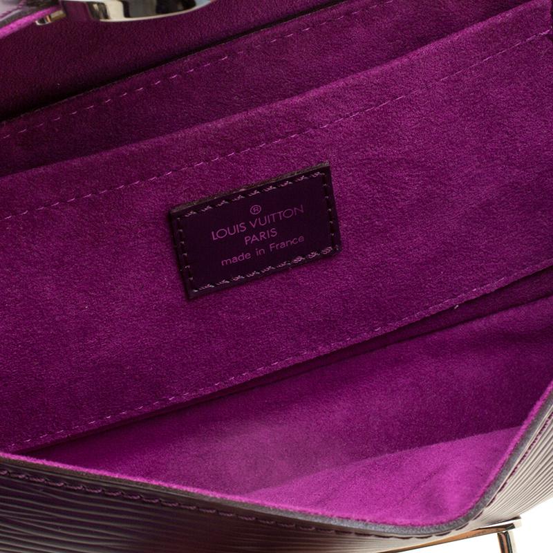 Louis Vuitton Cassis Epi Leather Montaigne Clutch Bag 7